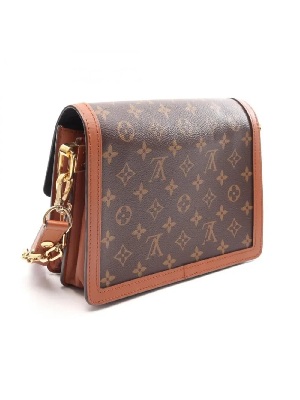 Louis Vuitton Shoulder Bag Dauphine MM 2-Way Canvas Leather